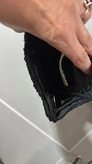 Black Beaded Evening Crossbody Bag thumbnail 7
