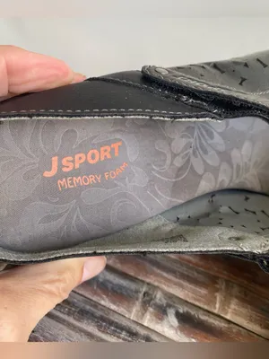 Jambu J Sport black Mary Jane mules laser cut floral pattern comfort memory foam 9.5 thumbnail 7