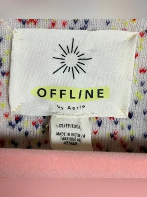 OFFLINE by Aerie Multicolor Speckled Sherpa Snap-Front Fleece Jacket, XS thumbnail 10