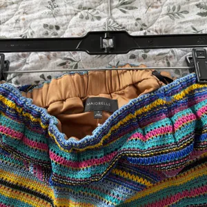 Majorelle Revolve Crochet Striped Flowy Pants Flare Beach Vacation Elastic Waist thumbnail 5