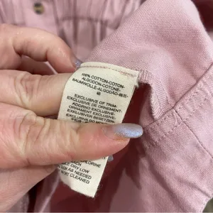 Free People Hazel Pink Shirt Dress Cotton‎ Blend Button Front XS Boho Chic thumbnail 11