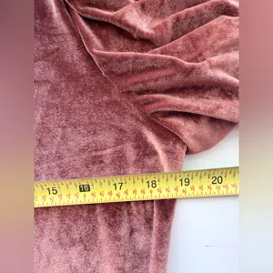 Baltic Born Rust Velvet Nora Maxi Dress square neck short sleeve XL thumbnail 5