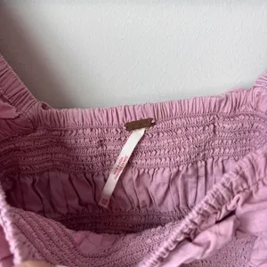 free people pink smocked top size XS thumbnail 3