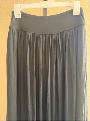 Size M (Regular) Halara Ribbed High Waisted Pocket Flare Flowy Maxi Casual Skirt thumbnail 4