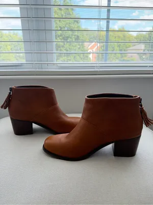Toms Carpe Diem Leather Ankle Boots Size 7 thumbnail 3