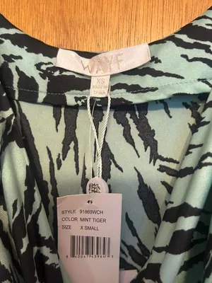Wayf zebra/tiger mint maxi dress thumbnail 3