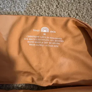 NWT Toast x Free People apex bikini top sandstone thumbnail 3