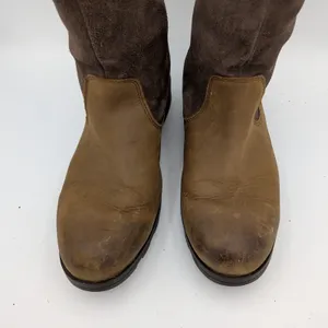 Sorel Emelie Foldover Boot Zip Waterproof Leather Suede Winter‎ Brown Womens 11 thumbnail 4