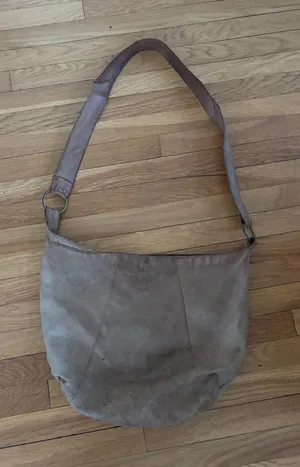 Y2K Old Navy Genuine Leather Large Satchel Purse thumbnail 1
