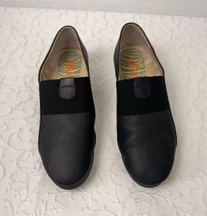Fly London Softinos Shoes Size 8.5 Leather Mules Comfy Soft Slip On Navy Light thumbnail 1