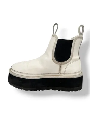 UGG Neumel Platform Chelsea Boots White Streetwear Urban Utility Size 7 thumbnail 4