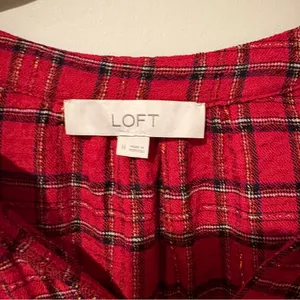 Loft Plaid Blouse | Size: Medium thumbnail 4