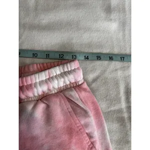 Dip Tie Dye Pink/White Jogger Sweatpants Elastic/Tie Waist Size Medium Hippie‎ thumbnail 4