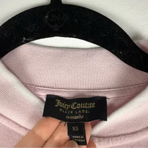 Juicy Couture Black Label Baby Pink Velour Zip Bomber thumbnail 7