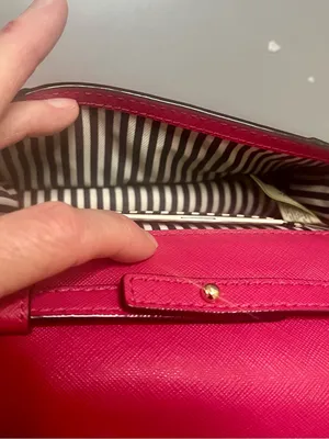 Kate Spade Cameron Pink Saffiano Leather Flap Crossbody Bag NWOT thumbnail 4