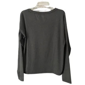 Athleta Gray Uptempo Top Size Large Athleisure, minimalist, normcore, gorpcore thumbnail 2