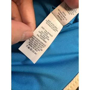 Aerie Real Good Ribbed Scoop Neck Bikini Top Blue/Cream Women’s XL thumbnail 5