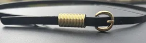 Sleek Black and Gold Women's Belt thumbnail 1