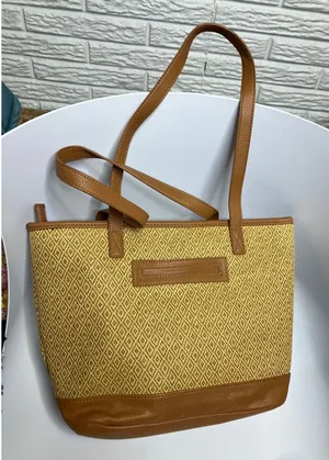 Thirty-one little dreamer tote shoulder bag tan straw‎ exterior casual neutral thumbnail 1