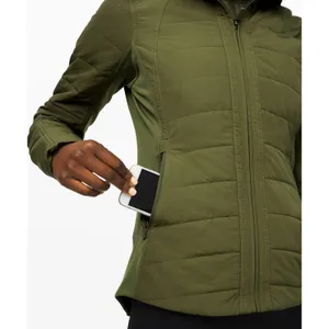 Sz 6 $228 Lululemon Another Mile Jacket Landscape Green No Hood thumbnail 4