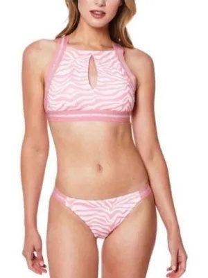 NWT Sanctuary Pink Zebra Animal Print Bikini thumbnail 1