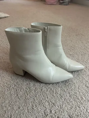 White Booties Size 7.5 thumbnail 2