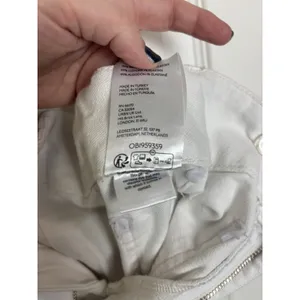 Anthropologie Maeve Colette White High Rise Wide Leg Cropped Pants 31 thumbnail 7