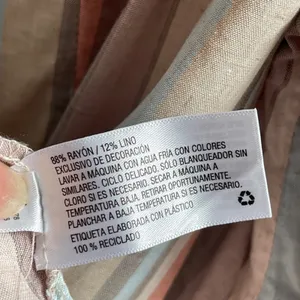 Knox Rose Striped Mini Dress Womens XXL Multicolor Boho Babydoll Linen Blend NWT thumbnail 7