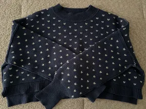 Free People Navy Sweater thumbnail 5