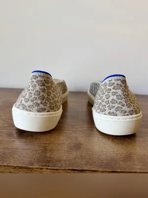 Rothy’s Pebble Spot Slip On Sneakers Womens Size 6.5 Cheetah Leopard Knit Flats thumbnail 4