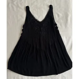 Intimately Free People DelphineEmbellished Slip Dress FlowySequin Black XS NWT thumbnail 11