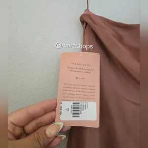 BHLDN Nicoletta One Shoulder Scarf Satin Midi Dress thumbnail 6