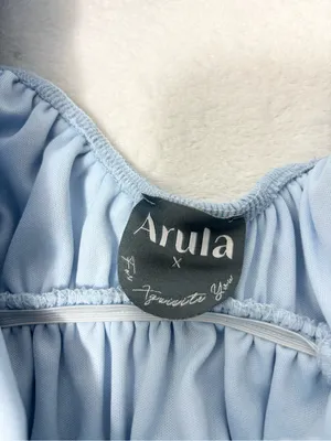 ARULA Light Blue Puff Sleeve Romper Size L-XL thumbnail 5
