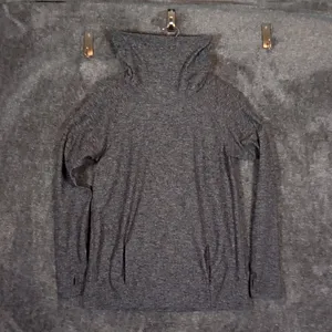 Lululemon Warm Your Core Long Sleeve Womens Heather Gray Mock Neck thumbnail 5