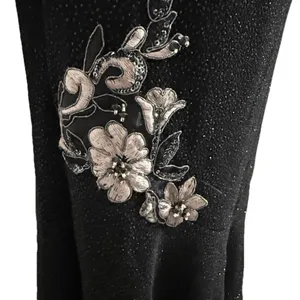 Vintage Jessica McClintock Black Asymmetrical One Shoulder Cocktail Dress thumbnail 2