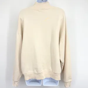 FRAME‎ Sweatshirt Womens S Cream Mock Neck Pima Cotton Oversized Distressed Vtg thumbnail 4