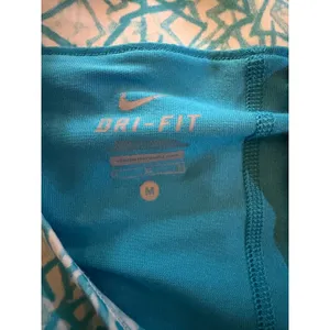Nike Victory Skort Womens Size M Blue White Geometric Pleated Athletic thumbnail 5