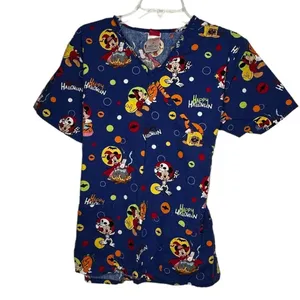 Disney Mickey Mouse Halloween Scrub‎ Shirt thumbnail 1