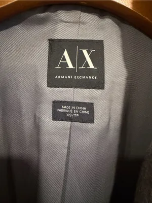 Armani Exchange Two-Tone Gray Wool-Blend Coat thumbnail 3