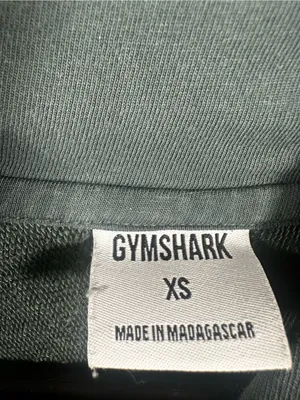 S361. Gymshark Women's Hooded Sweatshirt in Dark Green- fits up to large thumbnail 3