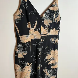 Lulus Darling Daylily Black Floral Print High-Low Maxi Dress thumbnail 3