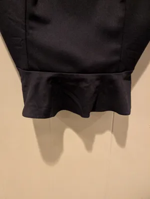 Frankly Black Peplum Top Size XXL thumbnail 5