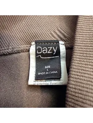 Dazy Women’s Large Brown High Waist Flare Leggings thumbnail 5