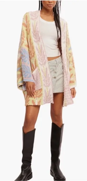 Free People Mallorca Oversized Cardi thumbnail 1