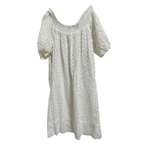 Max & Cleo Isabella Eyelet white mini Dress size‎ Medium thumbnail 2