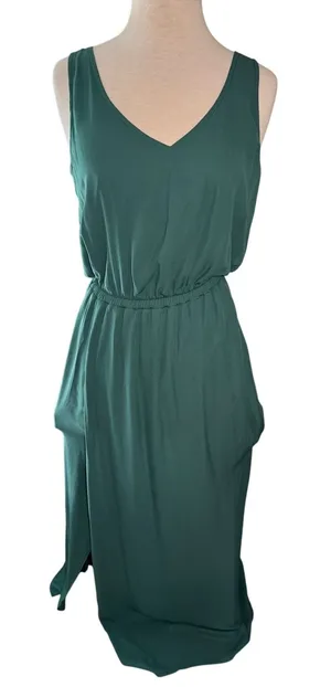 VINTAGE show me your Mumu Maxi Dress Size Medium Teal thumbnail 1