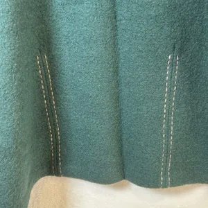 Woolrich Womens XL‎ Mallard Green 100% Wool Fringed Button Front Jacket Western thumbnail 11