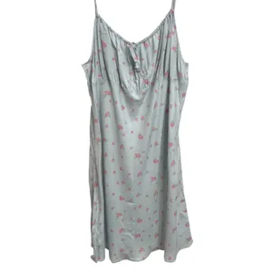 Reformation Floral Mini Dress Baby Blue Pink Rose Cami Ditsy Dainty Coquette CL thumbnail 2
