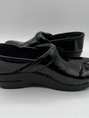 Dansko Balance Black Patent Leather Clogs EU 37 US 6.5-7 Slip On Comfort Shoes thumbnail 5
