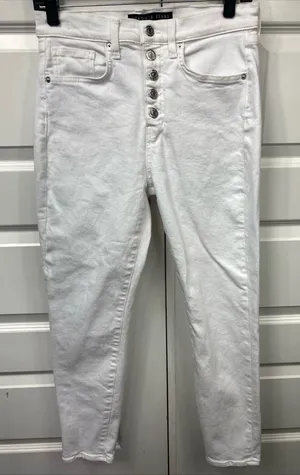 Veronica Beard Debbie High Rise Sz. 29 Ankle White Skinny Jeans 26” Inseam thumbnail 1